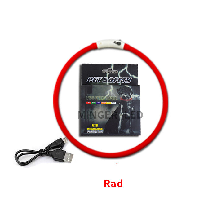 LED pet light collar