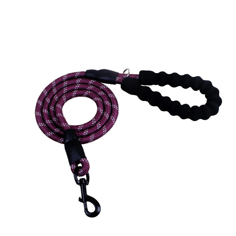 Reflective Dog Leash - Nylon Rope for Walking & Training, Small to Large Dogs