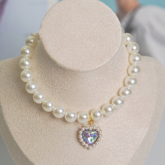 Pearl Love Gem Cat Collar for Stylish Cats