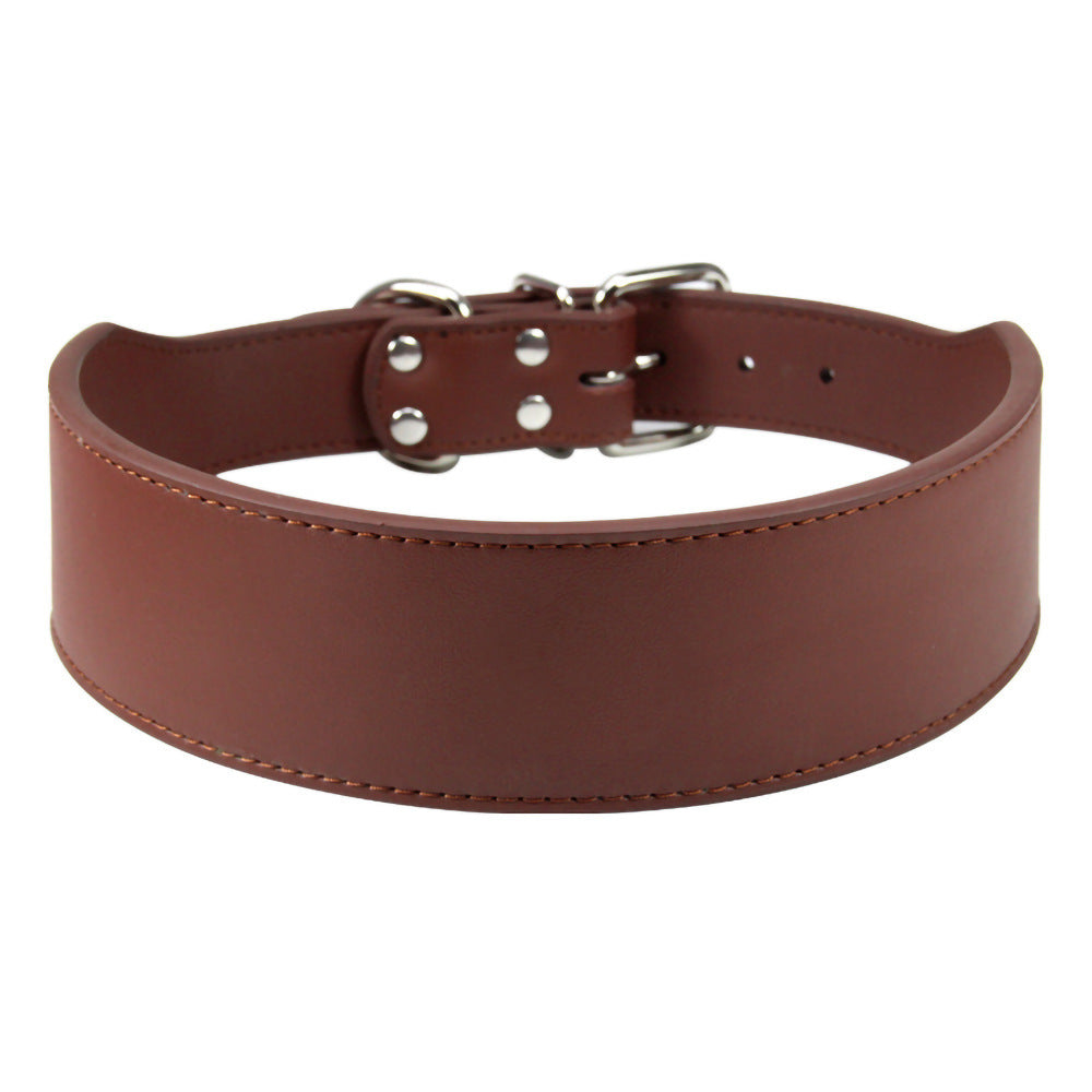 Fish-Shaped Leather Dog Collar – Anti-Breaking Loose, Wear-Resistant, Adjustable for All Seasons
