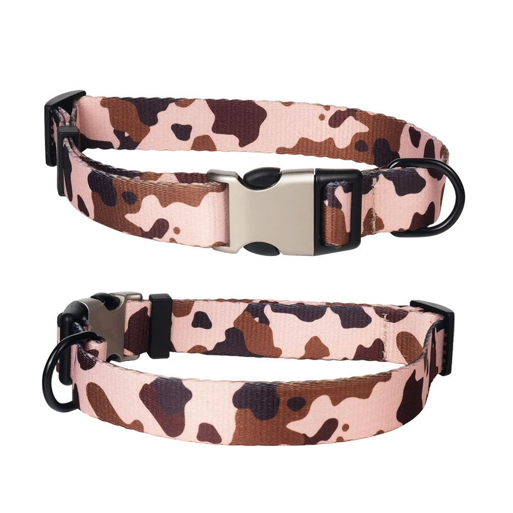 Pet collar lettering metal buckle