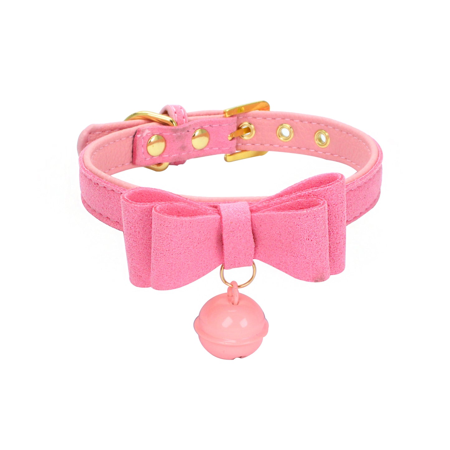 Bowknot hanging bell comfortable pet collar