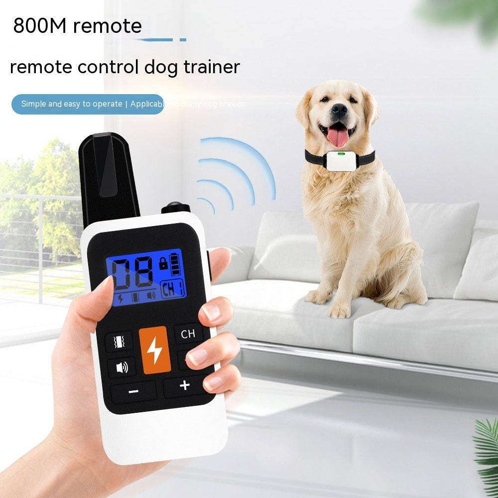 800 M Multifunctional Remote Control Electric Shock Collar LED Digital Display Charging Waterproof Training Device
