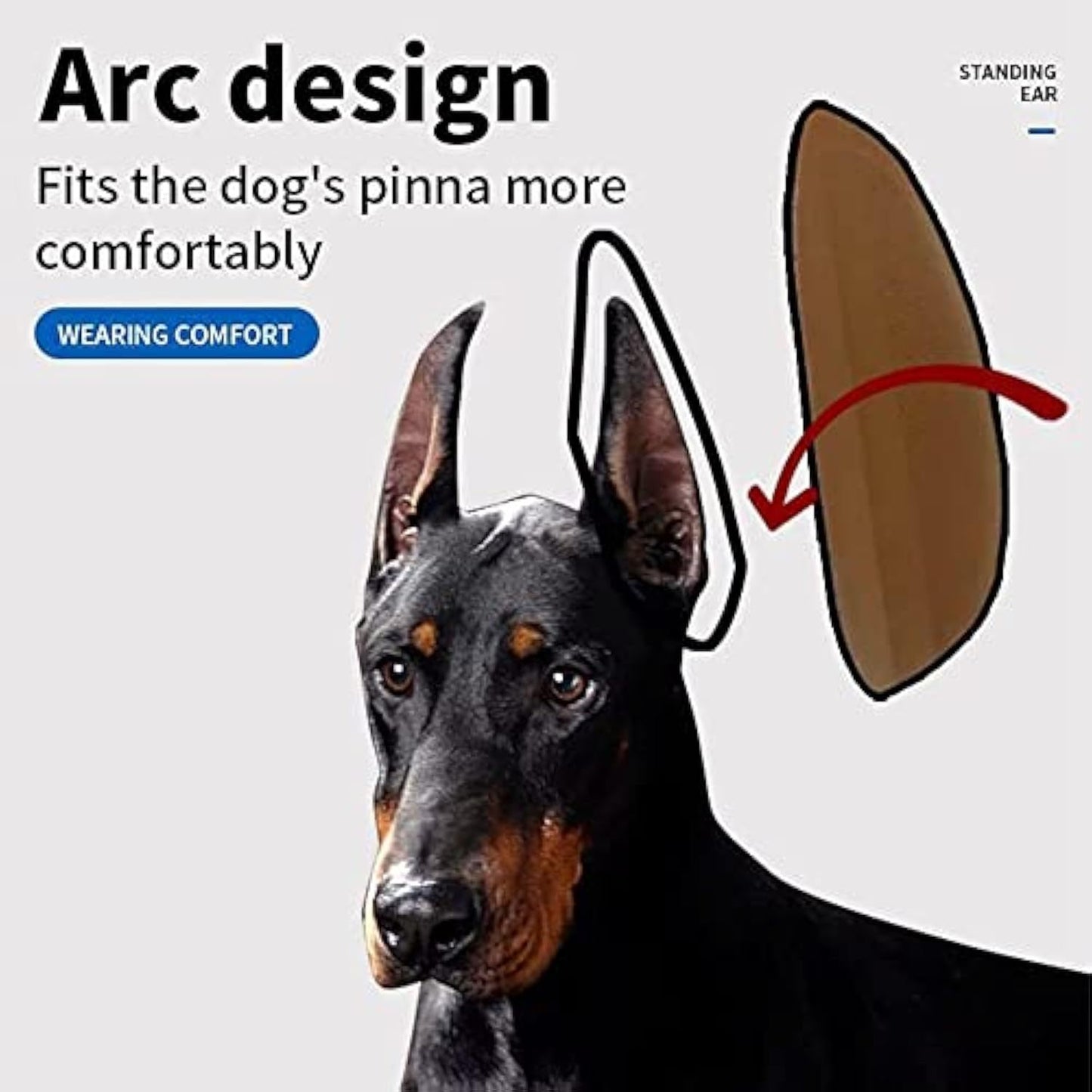 Dog Ear Stand Up Support Tool Sticker, Dog Ear Fixed Correction Vertical Holder For Doberman Pinscher Sheltie Corgi Puppies