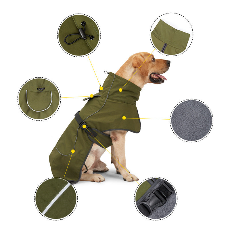 Waterproof Winter Coat for Medium & Large Dogs