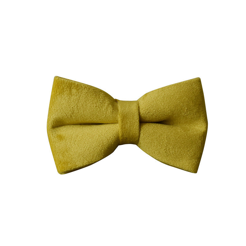 Yellow Fleece Pet Dog Collar Adjustable For Medium To Large Dogs