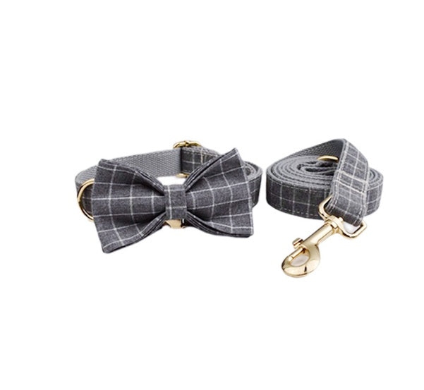 Velvet Pet Collar Traction Rope