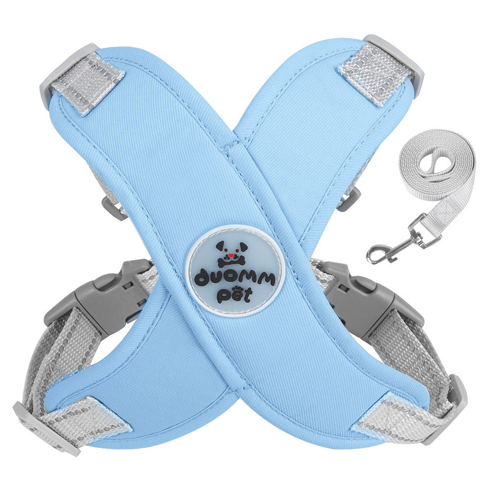 Pet Dog Breathable Chest Strap Reflective Hand Holding Rope