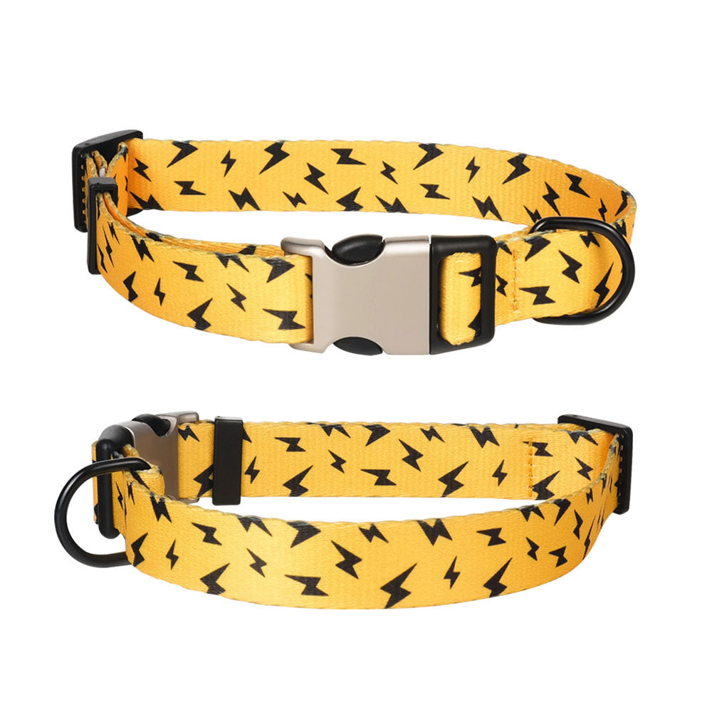 Pet collar lettering metal buckle