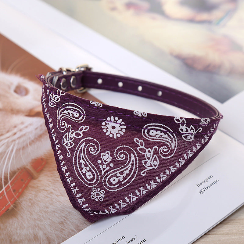 Dog collar Triangle saliva towel