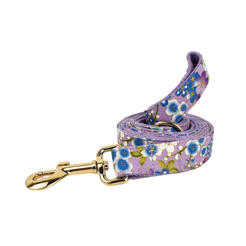 Floral Dog Accessory Set with Poop Bag