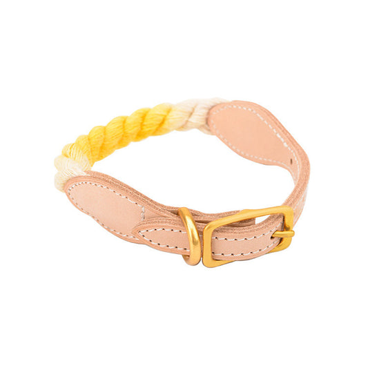 New style leather not-leaf neck, comfortable and firm pet accessories, gradient color bib collar for dogs, cats and cats