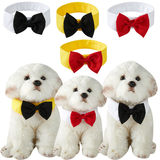 Adjustable Velcro Bow Tie Collar for Pets