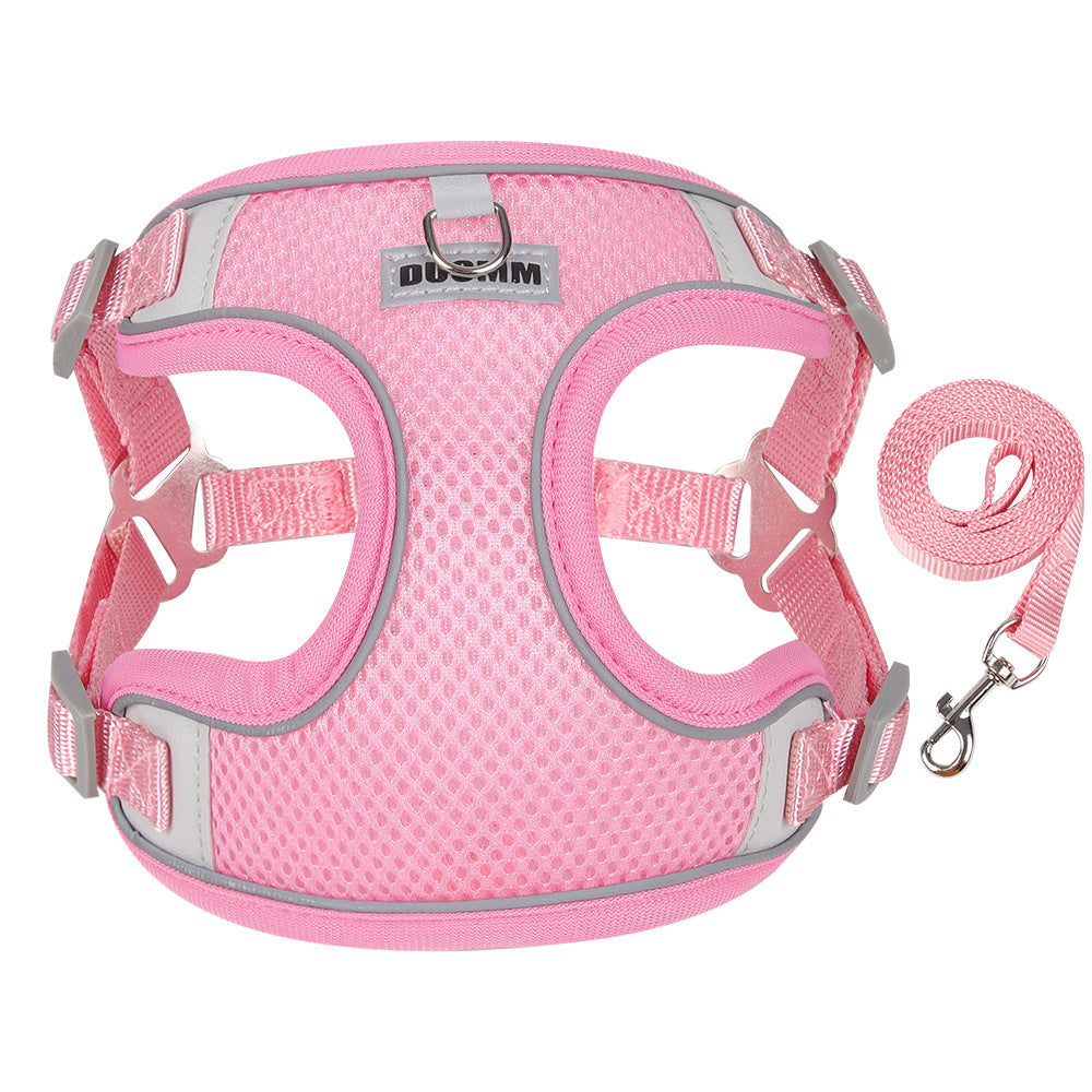 Dog Leash Teddy Breathable Pet Chest Strap