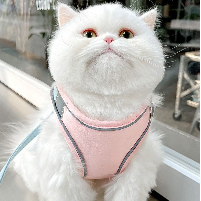 Cat Pulling Rope Vest Reflective Chest Strap