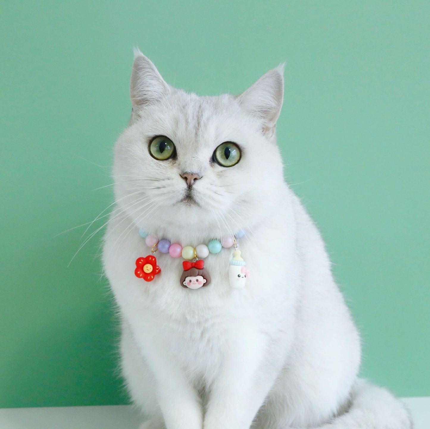 Cat Dog Colorful Pearl Dream Moon Headdress Meteor Rabbit Collar Birthday Shooting Accessories Necklace Bracelet