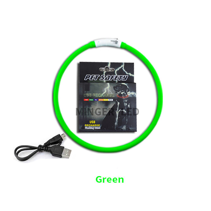 LED pet light collar