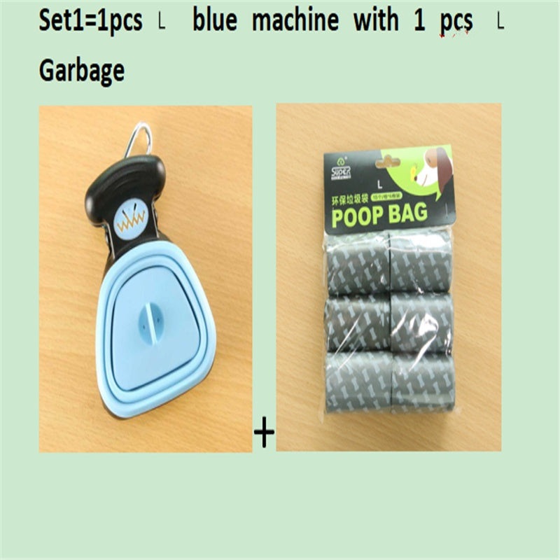 Foldable Dog Pooper Scooper with Degradable Bags