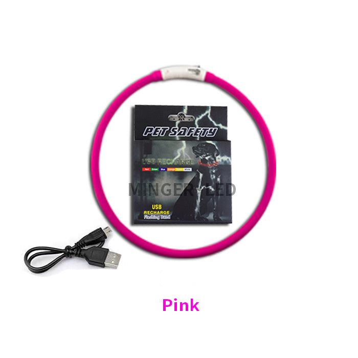LED pet light collar