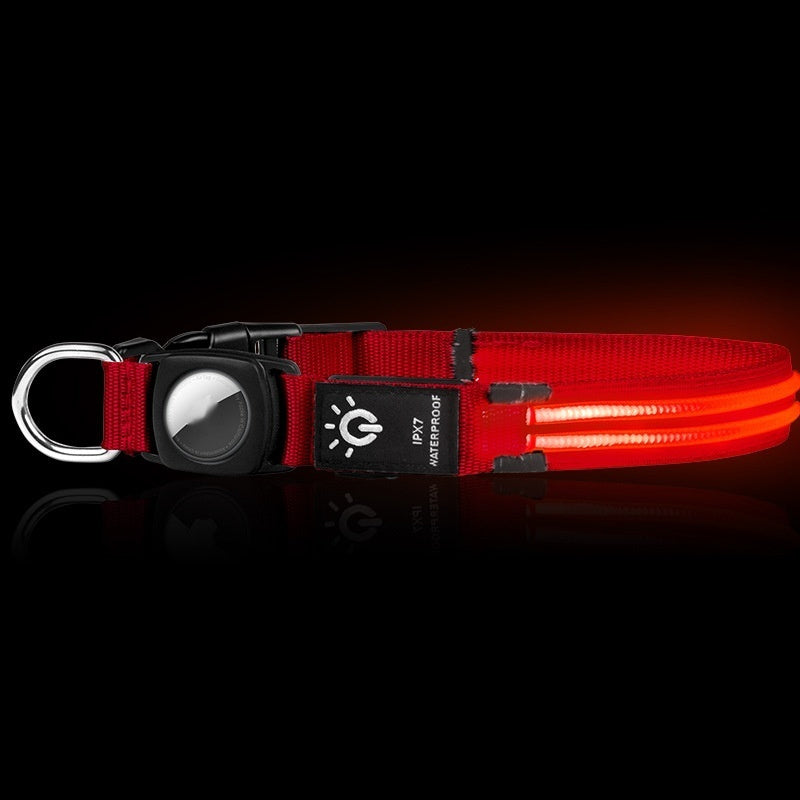 Ondaum Pet LED Luminous Collar – Waterproof & Adjustable for Night Safety