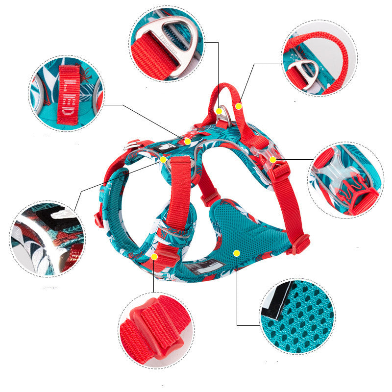 Dog traction chest strap