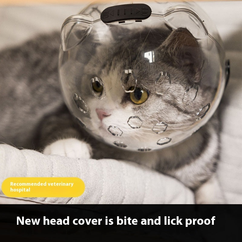 Ondaum Cat Head Cover & Protective Booties – Anti-Bite, Anti-Scratch, Anti-Licking Safety Collar for Grooming & Bathing
