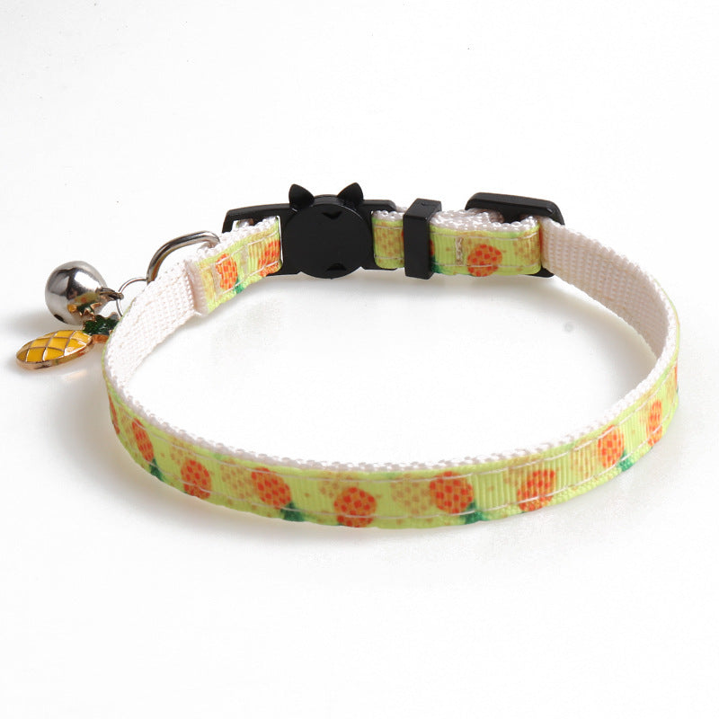 Arminger's New Pet Webbing Fruit Cat Collar
