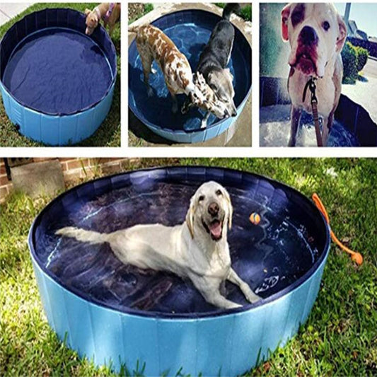Ondaum Foldable Dog Pool - Durable & Portable Pet Bathing Tub