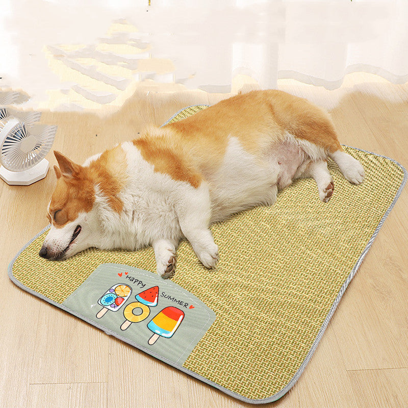 Cooling Rattan Pet Sleeping Mat