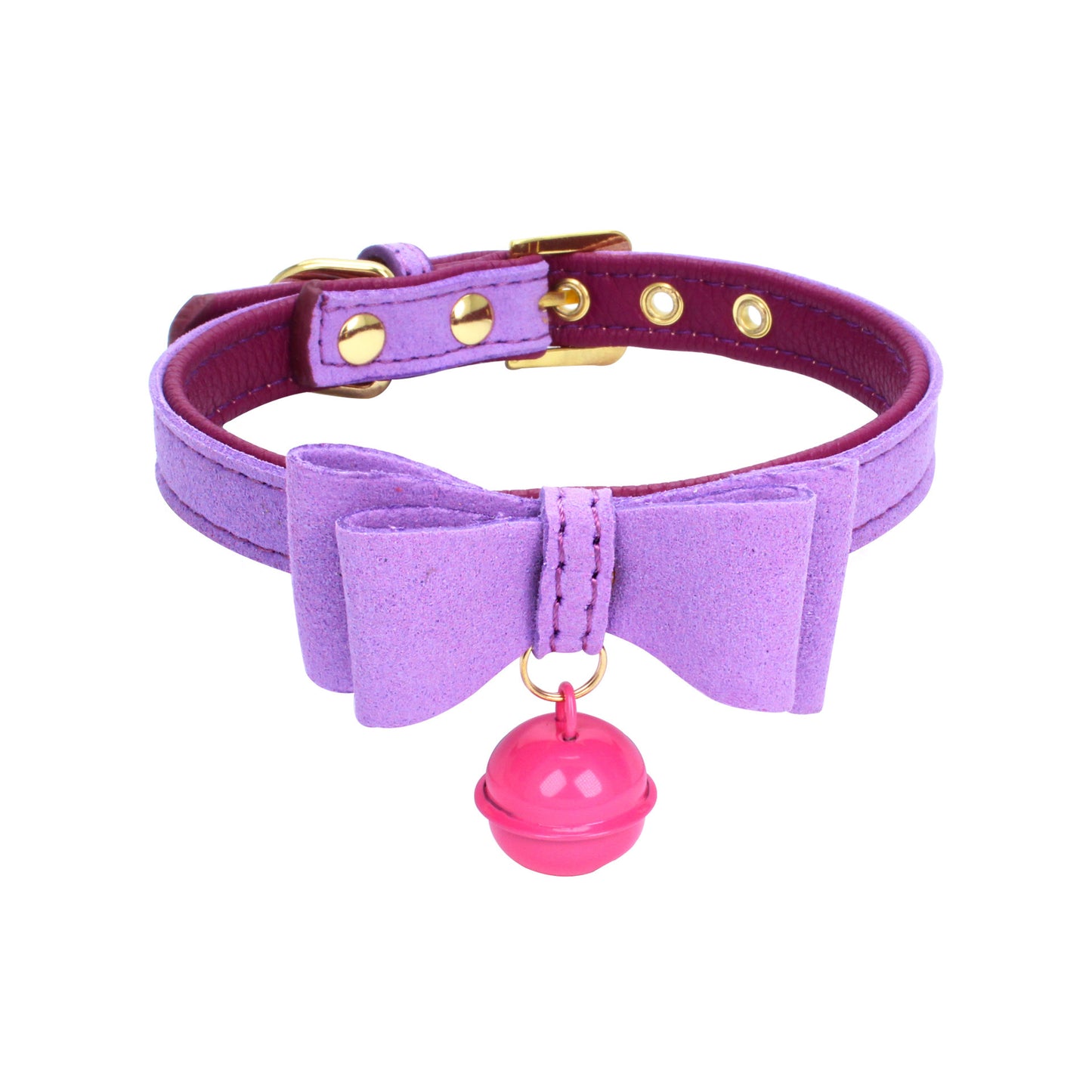 Bowknot hanging bell comfortable pet collar