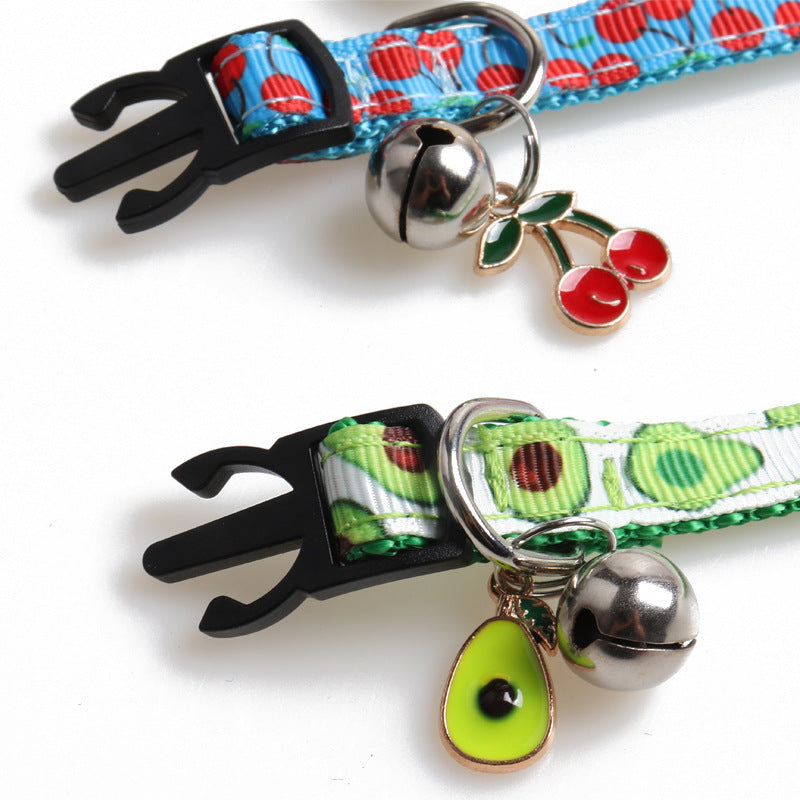 Arminger's New Pet Webbing Fruit Cat Collar