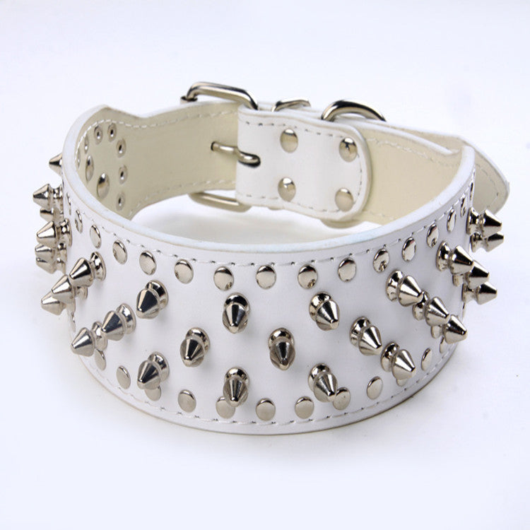 Stylish Bullet Nail Dog Collar for Pets