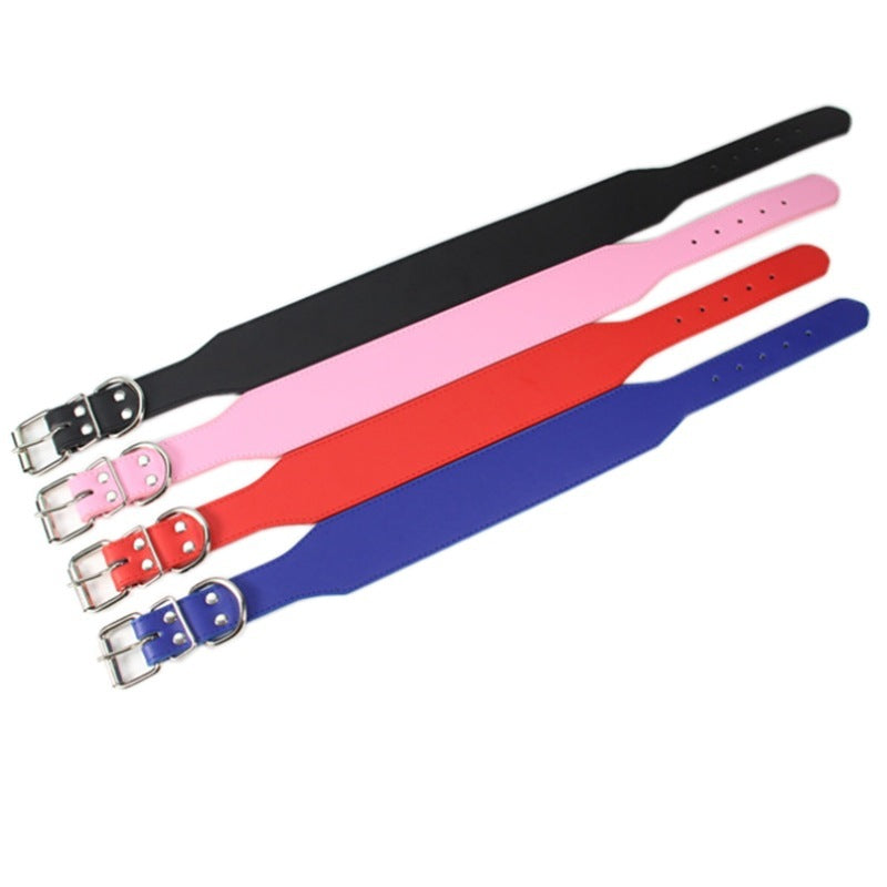 Fish-Shaped Leather Dog Collar – Anti-Breaking Loose, Wear-Resistant, Adjustable for All Seasons