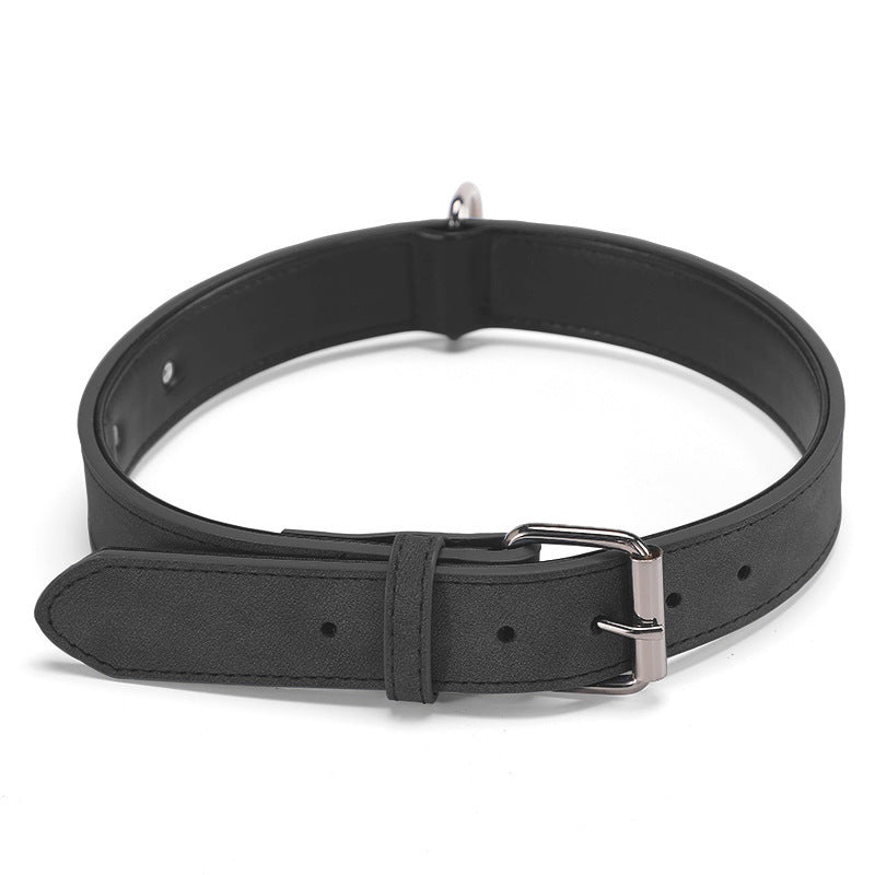 Pet Microfiber Leather Engraved Adjustable Anti-lost Collar