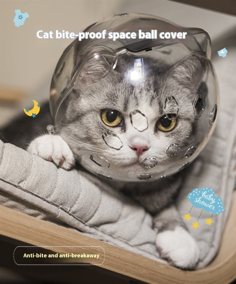 Ondaum Cat Head Cover & Protective Booties – Anti-Bite, Anti-Scratch, Anti-Licking Safety Collar for Grooming & Bathing