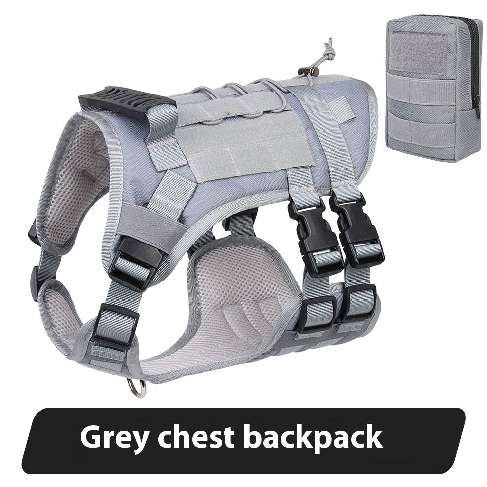 Tactical Chest And Back Oxford Large Dog Vest