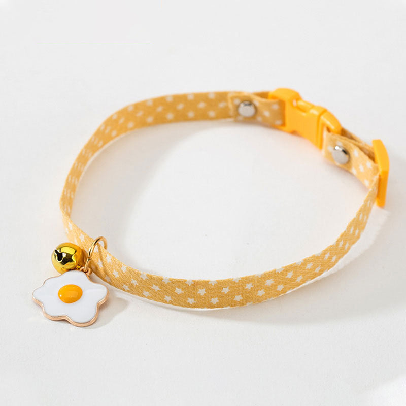 Ondaum Adjustable Cat Collar with Bell – Stylish, Safe, and Comfortable for Small Pets