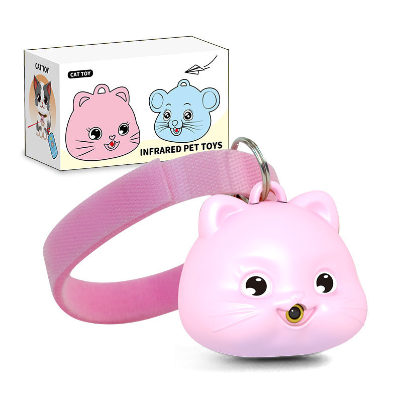 Rechargeable Remote Control Cat Infrared Halter Collar - Interactive Pet Toy with Adjustable Collar for Cats