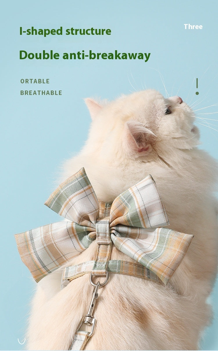Product Title: Ondaum Bow I-Shaped JK Pet Hand Holding Rope for Cats – Comfortable and Durable Leash for Your Feline Friend