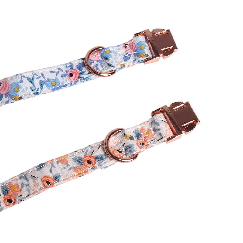 Fashion Pet Dog Print Bow Collar
