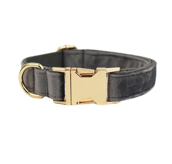 Velvet Pet Collar Traction Rope