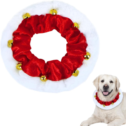 Christmas Dog Collar with Bells for Pets