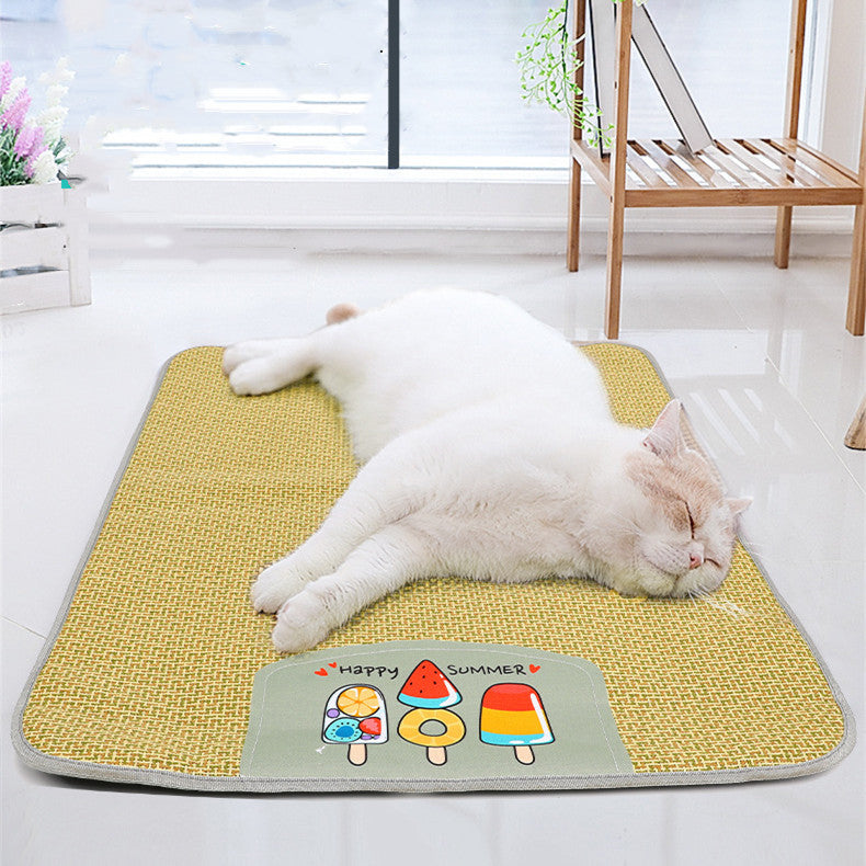 Cooling Rattan Pet Sleeping Mat
