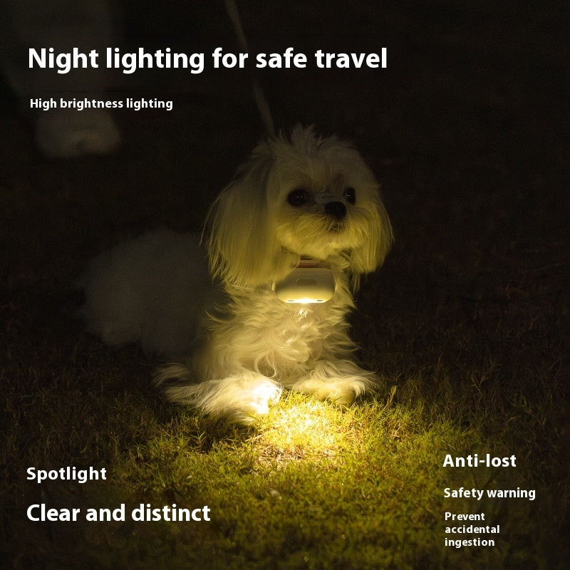 Ondaum Pet Luminous Collar Puppy Hanging Lamp Ring - Interactive LED Collar for Pets with Fun Patterns