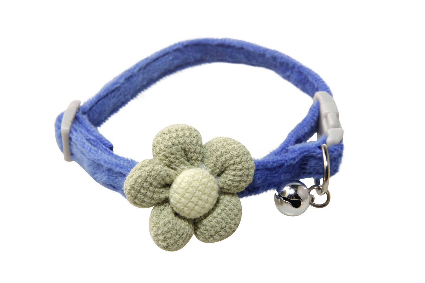 Floral Dog Collar with Bell for Small Dogs