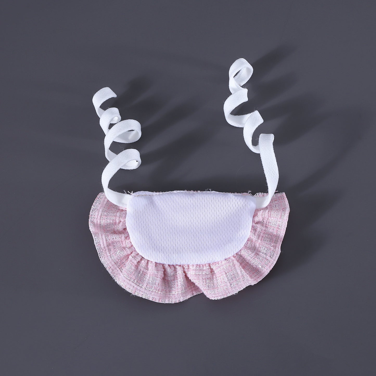 Flower Beret Hat Bow Lace Bib