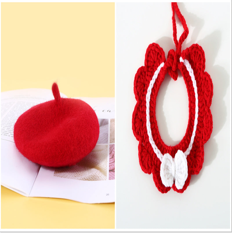 Ondaum Pet Cat Muppet Dog Bell Necklet Set – Stylish and Comfortable Accessories for Pets
