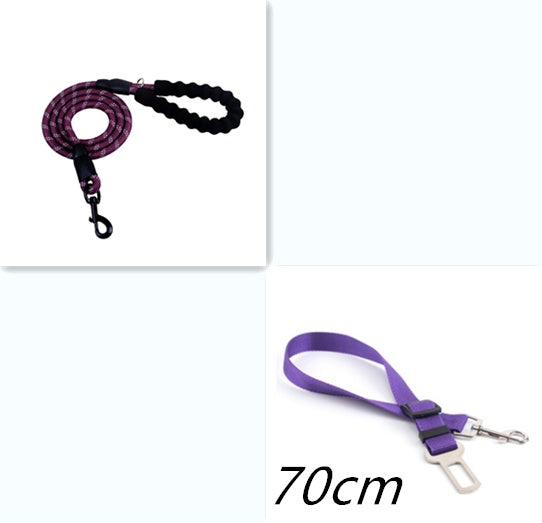Reflective Dog Leash - Nylon Rope for Walking & Training, Small to Large Dogs