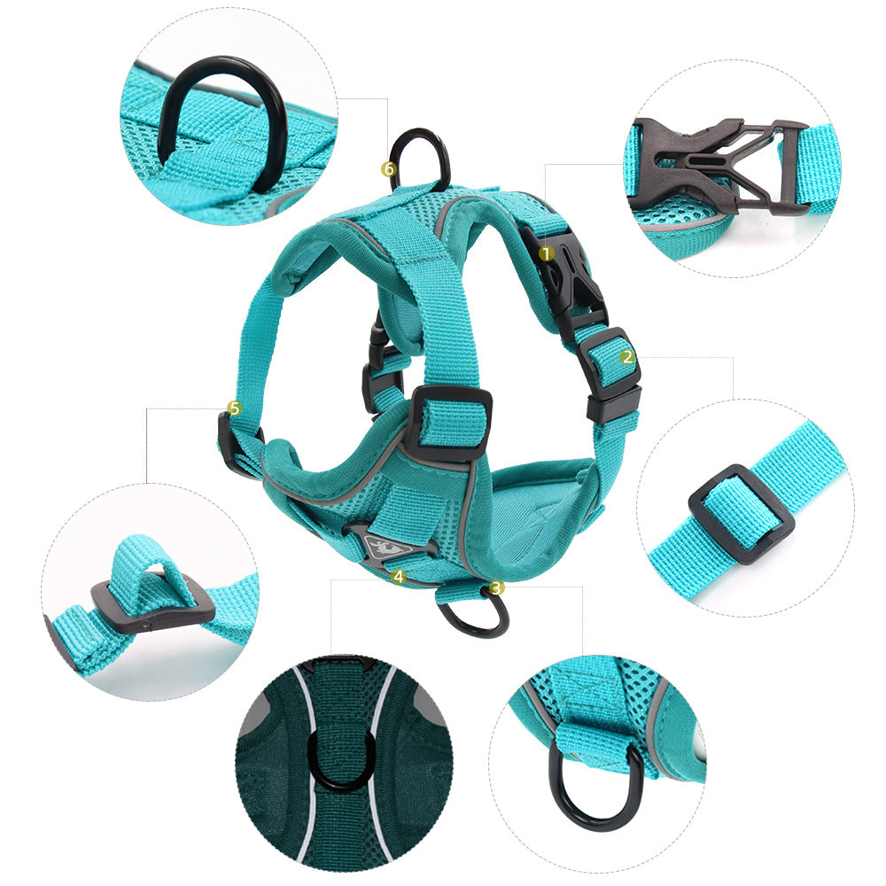 Vest-style Anti-strike-off Pet Chest Harness For Small And Medium-sized Dogs