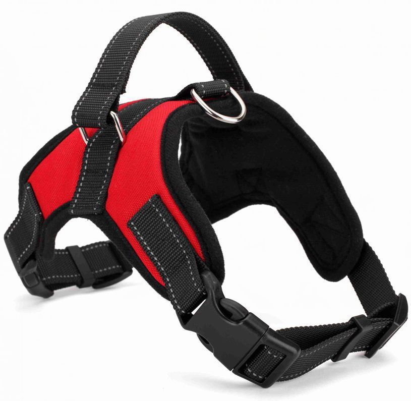 Explosion-proof Trap Hand Holding Rope Golden Retriever Leather Saddle Pet Harness